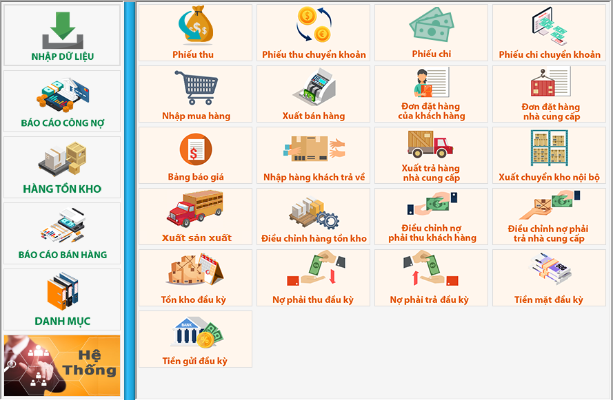 Giao diện DMS-VLXD